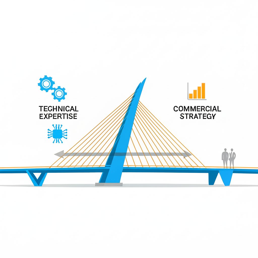 Technical expertise and commercial strategy joined by a bridge
